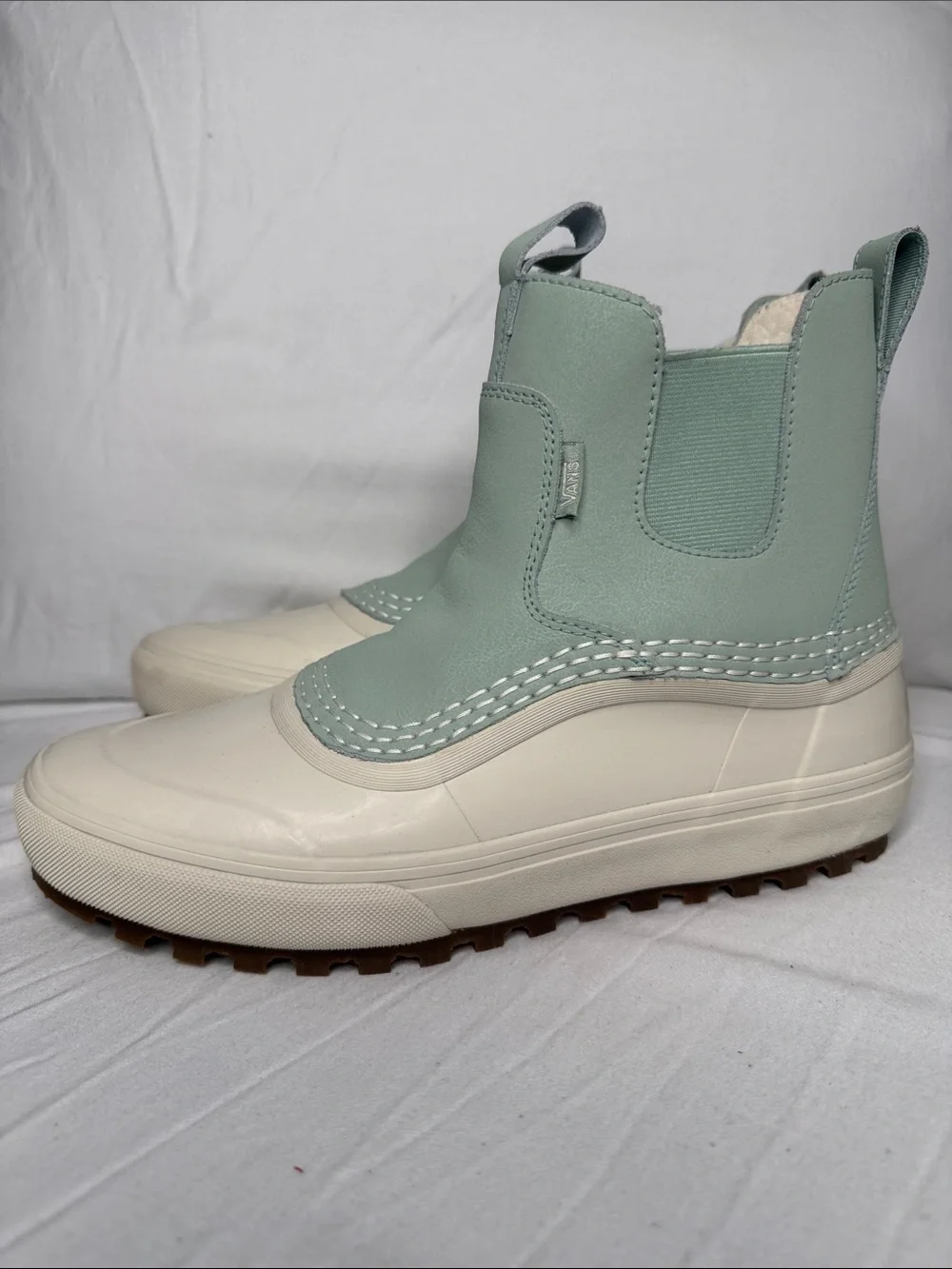 Vans Mint and Cream Waterproof Women’s or Men's Slip-On Boots